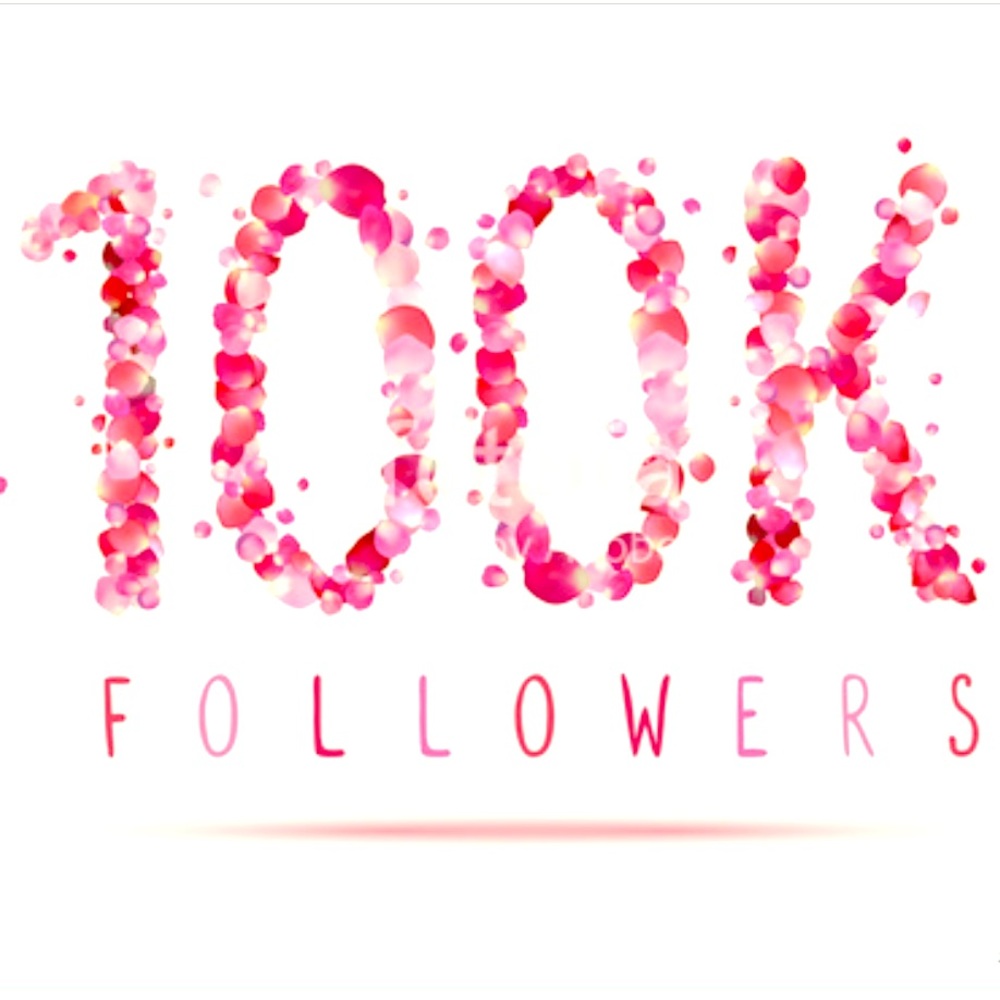 Yay!!! 100k followers!! Thank you!